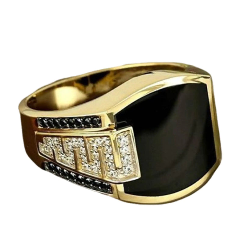 Black Agate Ring